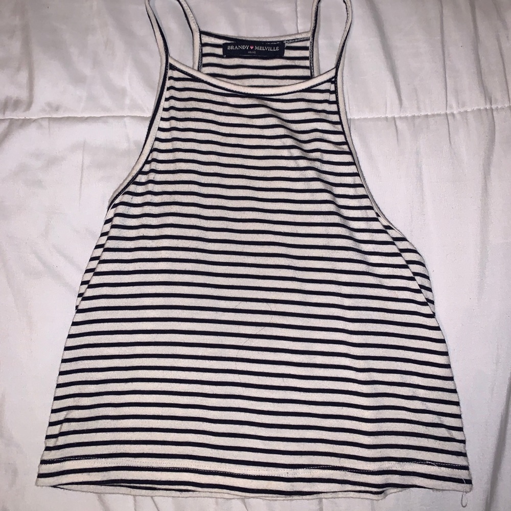 Brandy Melville striped crop top